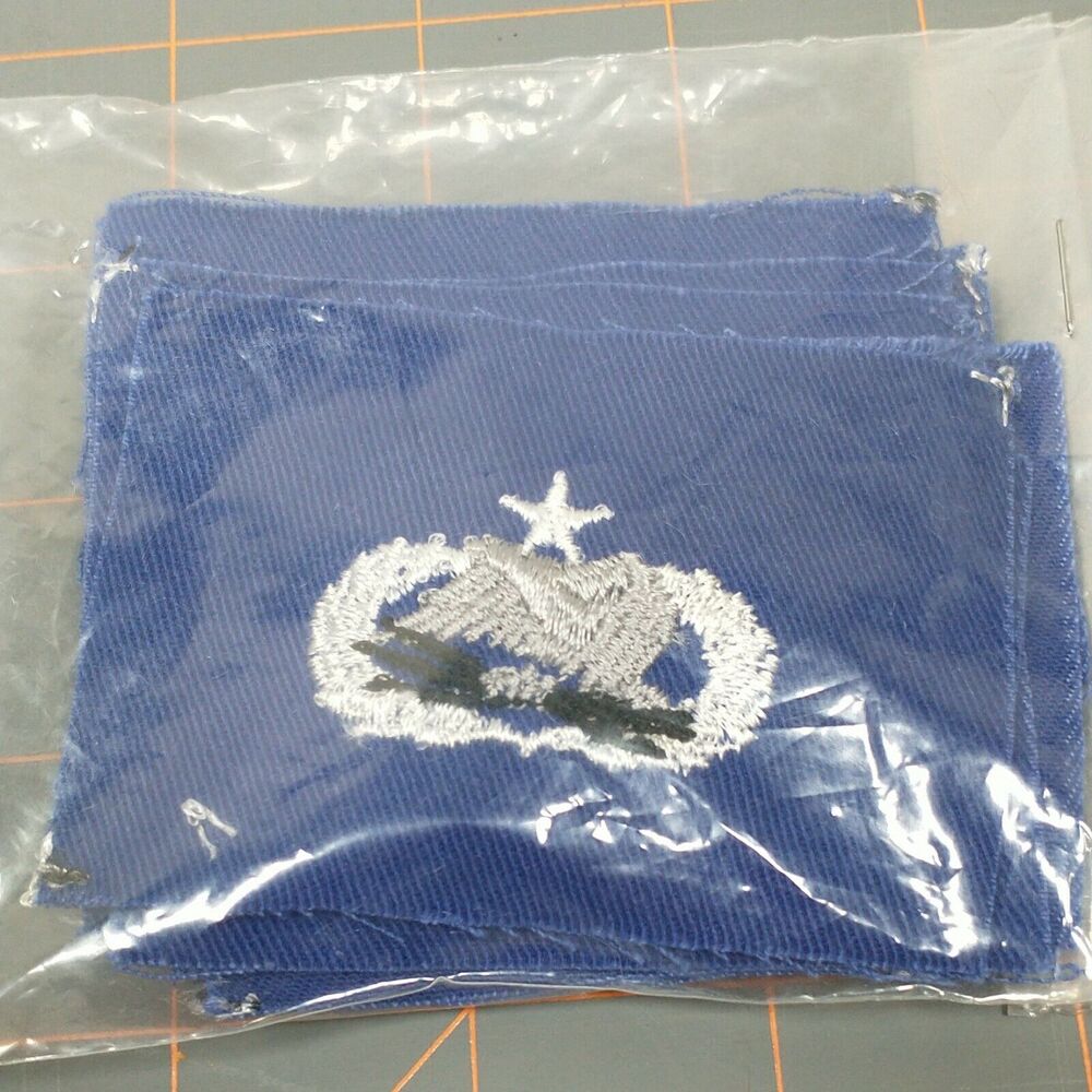 USAF Communications Maintenance 7 Level Badge Subdued Navy Blue 12 Badges